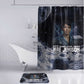 Mae Jemison Bathroom Set with Space Portrait Design, Science Has No Boundaries Quote and DNA Book Elements - African Pride