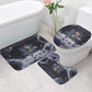 Mae Jemison Bathroom Set with Space Portrait Design, Science Has No Boundaries Quote and DNA Book Elements - African Pride