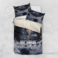 Mae Jemison Bedding Set with Space Portrait Design, Science Has No Boundaries Quote and DNA Book Elements - African Pride