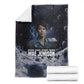 Mae Jemison Blanket with Space Portrait Design, Science Has No Boundaries Quote and DNA Book Elements - African Pride