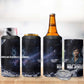 Mae Jemison 4 in 1 Can Cooler Tumbler with Space Portrait Design, Science Has No Boundaries Quote and DNA Book Elements - African Pride