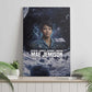 Mae Jemison Canvas Wall Art with Space Portrait Design, Science Has No Boundaries Quote and DNA Book Elements - African Pride