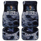 Mae Jemison Car Mats with Space Portrait Design, Science Has No Boundaries Quote and DNA Book Elements - African Pride
