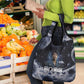 Mae Jemison Grocery Bag with Space Portrait Design, Science Has No Boundaries Quote and DNA Book Elements - African Pride