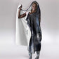 Mae Jemison Hooded Blanket with Space Portrait Design, Science Has No Boundaries Quote and DNA Book Elements - African Pride