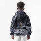 Mae Jemison Kid Hoodie with Space Portrait Design, Science Has No Boundaries Quote and DNA Book Elements - African Pride