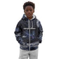 Mae Jemison Kid Hoodie with Space Portrait Design, Science Has No Boundaries Quote and DNA Book Elements - African Pride