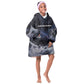 Mae Jemison Kid Wearable Blanket Hoodie with Space Portrait Design, Science Has No Boundaries Quote and DNA Book Elements - African Pride