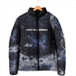 Mae Jemison Padded Jacket with Space Portrait Design, Science Has No Boundaries Quote and DNA Book Elements - African Pride