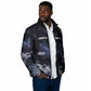 Mae Jemison Padded Jacket with Space Portrait Design, Science Has No Boundaries Quote and DNA Book Elements - African Pride