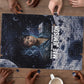 Mae Jemison Puzzle with Space Portrait Design, Science Has No Boundaries Quote and DNA Book Elements - African Pride