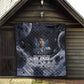 Mae Jemison Quilt with Space Portrait Design, Science Has No Boundaries Quote and DNA Book Elements - African Pride