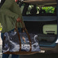 Mae Jemison Travel Bag with Space Portrait Design, Science Has No Boundaries Quote and DNA Book Elements - African Pride