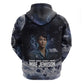 Mae Jemison Zip Hoodie with Space Portrait Design, Science Has No Boundaries Quote and DNA Book Elements - African Pride