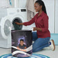 Mae Jemison Laundry Basket Cartoon Astronaut Portrait, The Sky Is Not the Limit Quote and Galaxy Dreamer - African Pride