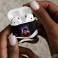 Mae Jemison AirPods Case Cartoon Astronaut Portrait, The Sky Is Not the Limit Quote and Galaxy Dreamer - African Pride