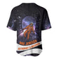 Mae Jemison Baseball Jersey Cartoon Astronaut Portrait, The Sky Is Not the Limit Quote and Galaxy Dreamer - African Pride