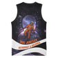 Mae Jemison Basketball Jersey Cartoon Astronaut Portrait, The Sky Is Not the Limit Quote and Galaxy Dreamer - African Pride