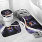 Mae Jemison Bathroom Set Cartoon Astronaut Portrait, The Sky Is Not the Limit Quote and Galaxy Dreamer - African Pride