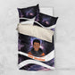 Mae Jemison Bedding Set Cartoon Astronaut Portrait, The Sky Is Not the Limit Quote and Galaxy Dreamer - African Pride