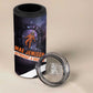 Mae Jemison 4 in 1 Can Cooler Tumbler Cartoon Astronaut Portrait, The Sky Is Not the Limit Quote and Galaxy Dreamer - African Pride