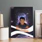 Mae Jemison Canvas Wall Art Cartoon Astronaut Portrait, The Sky Is Not the Limit Quote and Galaxy Dreamer - African Pride