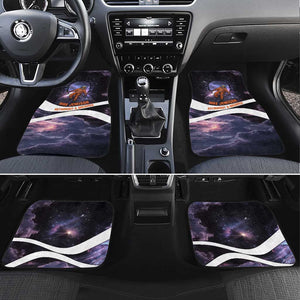 Mae Jemison Car Mats Cartoon Astronaut Portrait, The Sky Is Not the Limit Quote and Galaxy Dreamer - African Pride