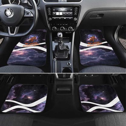 Mae Jemison Car Mats Cartoon Astronaut Portrait, The Sky Is Not the Limit Quote and Galaxy Dreamer - African Pride