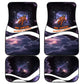 Mae Jemison Car Mats Cartoon Astronaut Portrait, The Sky Is Not the Limit Quote and Galaxy Dreamer - African Pride