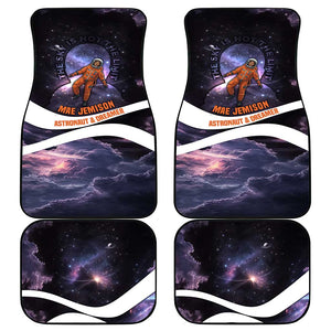 Mae Jemison Car Mats Cartoon Astronaut Portrait, The Sky Is Not the Limit Quote and Galaxy Dreamer - African Pride