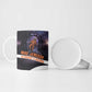 Mae Jemison Ceramic Mug Cartoon Astronaut Portrait, The Sky Is Not the Limit Quote and Galaxy Dreamer - African Pride
