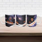 Mae Jemison Ceramic Mug Cartoon Astronaut Portrait, The Sky Is Not the Limit Quote and Galaxy Dreamer - African Pride