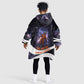 Mae Jemison Kid Wearable Blanket Hoodie Cartoon Astronaut Portrait, The Sky Is Not the Limit Quote and Galaxy Dreamer - African Pride