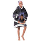 Mae Jemison Kid Wearable Blanket Hoodie Cartoon Astronaut Portrait, The Sky Is Not the Limit Quote and Galaxy Dreamer - African Pride