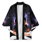 Mae Jemison Kimono Cartoon Astronaut Portrait, The Sky Is Not the Limit Quote and Galaxy Dreamer - African Pride