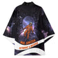 Mae Jemison Kimono Cartoon Astronaut Portrait, The Sky Is Not the Limit Quote and Galaxy Dreamer - African Pride