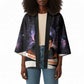 Mae Jemison Kimono Cartoon Astronaut Portrait, The Sky Is Not the Limit Quote and Galaxy Dreamer - African Pride