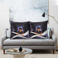 Mae Jemison Pillow Cover Cartoon Astronaut Portrait, The Sky Is Not the Limit Quote and Galaxy Dreamer - African Pride