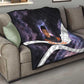 Mae Jemison Quilt Cartoon Astronaut Portrait, The Sky Is Not the Limit Quote and Galaxy Dreamer - African Pride