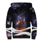 Mae Jemison Sherpa Hoodie Cartoon Astronaut Portrait, The Sky Is Not the Limit Quote and Galaxy Dreamer - African Pride