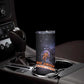 Mae Jemison Skinny Tumbler Cartoon Astronaut Portrait, The Sky Is Not the Limit Quote and Galaxy Dreamer - African Pride