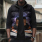 Mae Jemison Sleeveless Puffer Jacket Cartoon Astronaut Portrait, The Sky Is Not the Limit Quote and Galaxy Dreamer - African Pride