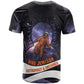 Mae Jemison T shirt Cartoon Astronaut Portrait, The Sky Is Not the Limit Quote and Galaxy Dreamer - African Pride