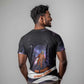 Mae Jemison T shirt Cartoon Astronaut Portrait, The Sky Is Not the Limit Quote and Galaxy Dreamer - African Pride