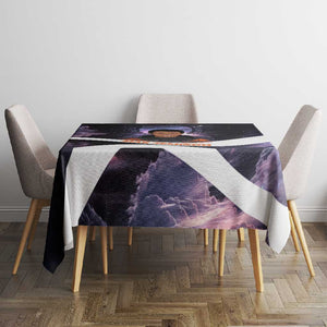 Mae Jemison Tablecloth Cartoon Astronaut Portrait, The Sky Is Not the Limit Quote and Galaxy Dreamer - African Pride