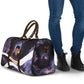 Mae Jemison Travel Bag Cartoon Astronaut Portrait, The Sky Is Not the Limit Quote and Galaxy Dreamer - African Pride