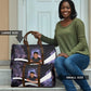Mae Jemison Travel Bag Cartoon Astronaut Portrait, The Sky Is Not the Limit Quote and Galaxy Dreamer - African Pride