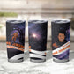 Mae Jemison Tumbler Cup Cartoon Astronaut Portrait, The Sky Is Not the Limit Quote and Galaxy Dreamer - African Pride