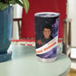Mae Jemison Tumbler Cup Cartoon Astronaut Portrait, The Sky Is Not the Limit Quote and Galaxy Dreamer - African Pride