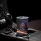 Mae Jemison Tumbler Cup Cartoon Astronaut Portrait, The Sky Is Not the Limit Quote and Galaxy Dreamer - African Pride